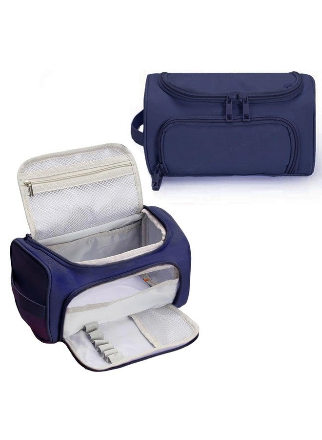 FunBlast Large Capacity Pencil Case, Multipurpose Zipper Portable Pencil Pouch Case, Aesthetic Pouch for Girls, Kawaii Pencil Case, Cute Pouches for Girls, Stationary Organizer Kit (NavyBlue) - Image 1