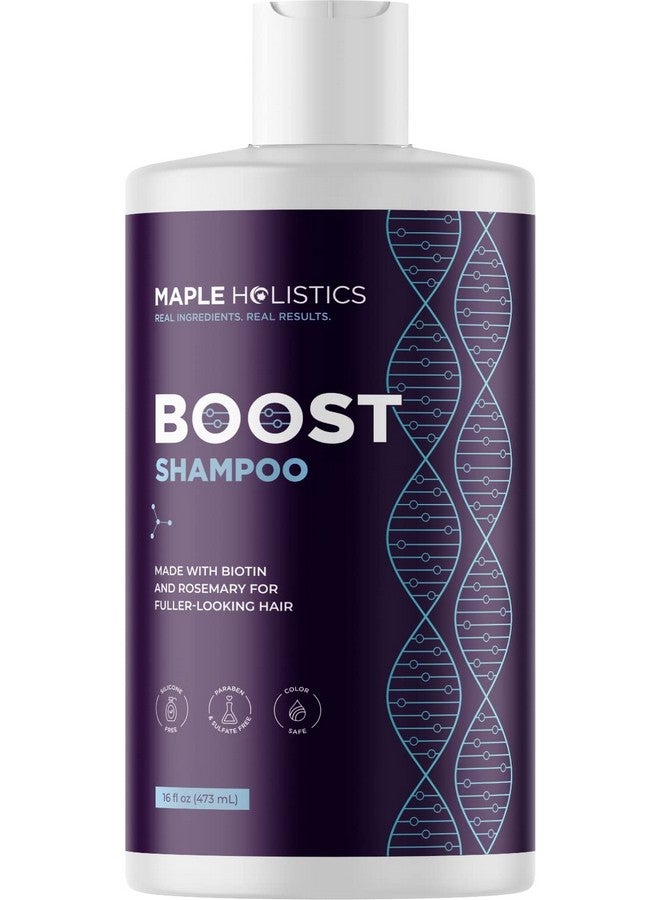 Maple Holistics Advanced Biotin Shampoo For Hair Growth Biotin Shampoo For Thinning Hair And Hair Loss With Black Castor Caffeine Collagen And Rosemary Oil For Hair Growth Thickening Shampoo For Men And Women  - Image 1