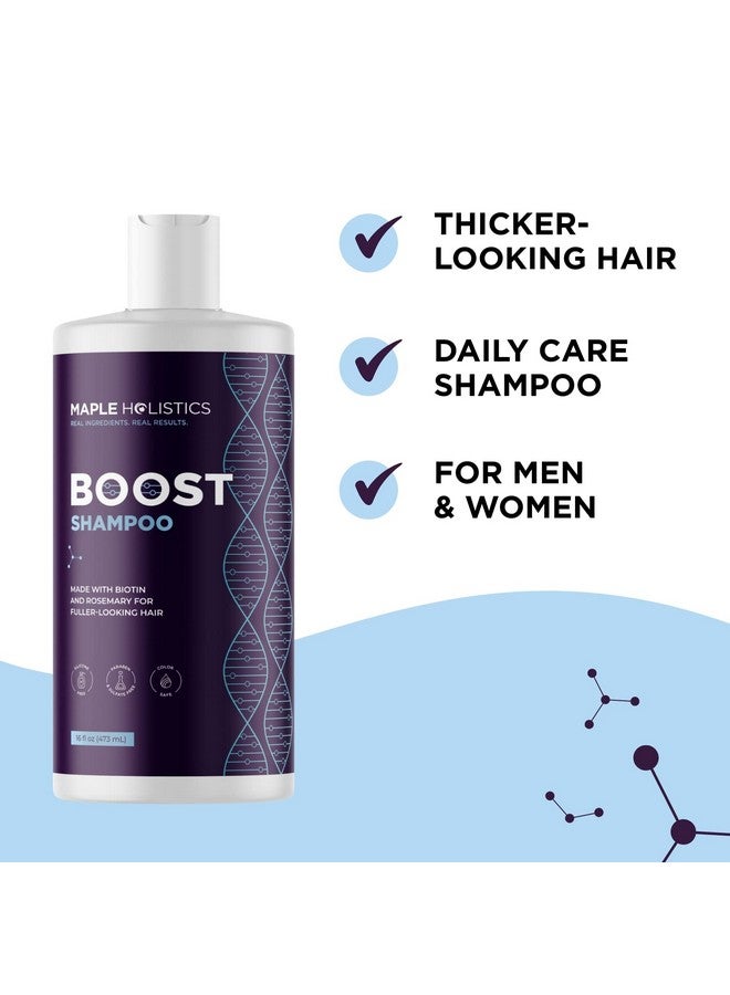 Maple Holistics Advanced Biotin Shampoo For Hair Growth Biotin Shampoo For Thinning Hair And Hair Loss With Black Castor Caffeine Collagen And Rosemary Oil For Hair Growth Thickening Shampoo For Men And Women  - Image 4