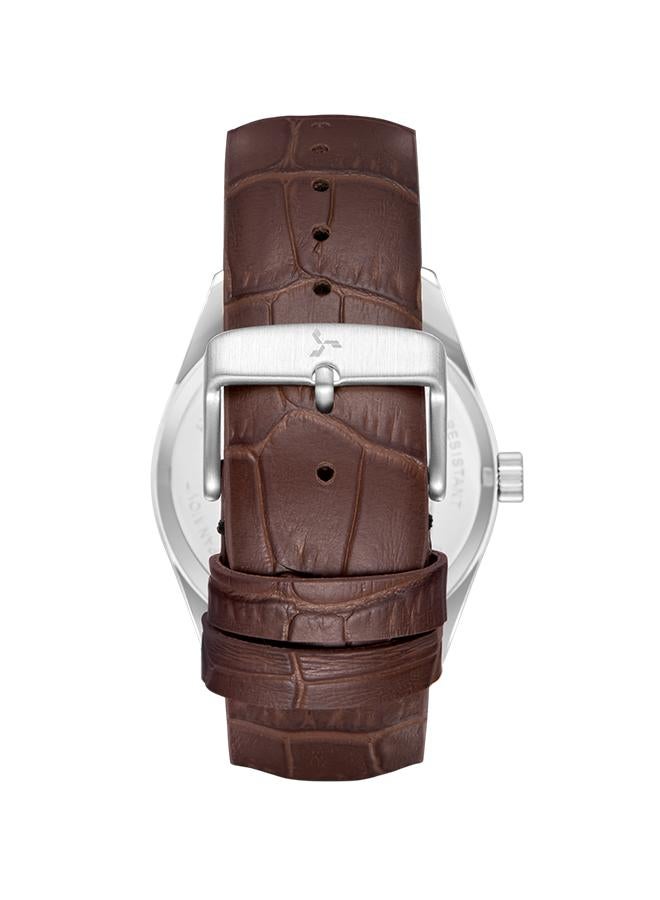 TORNADO Men's Genuine Leather Multi Function Watch T25102-SLDW - 42.5 mm - Image 3