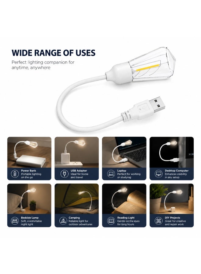 USB Portable Night Light | 360° Full View, Soft Eye-Friendly Light for Baby, Bedroom, Nursery & Home - Image 3