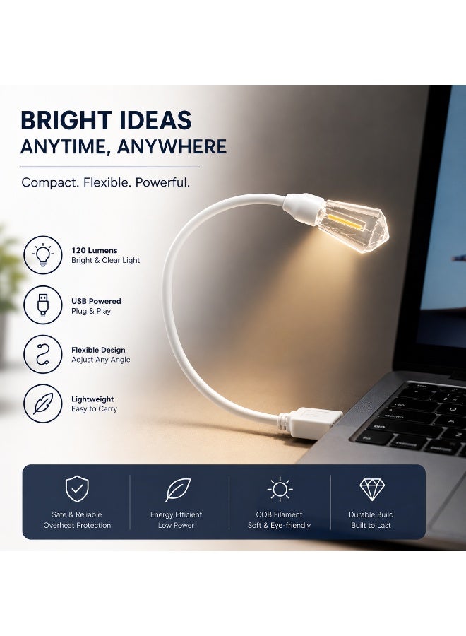 USB Portable Night Light | 360° Full View, Soft Eye-Friendly Light for Baby, Bedroom, Nursery & Home - Image 4