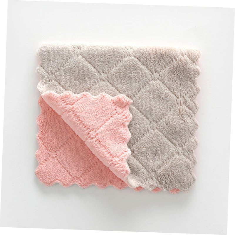 5Pcs Microfiber Dishcloths Absorbent Lint Free Kitchen Towels for Cleaning Windows Dishes Random Color - Image 5