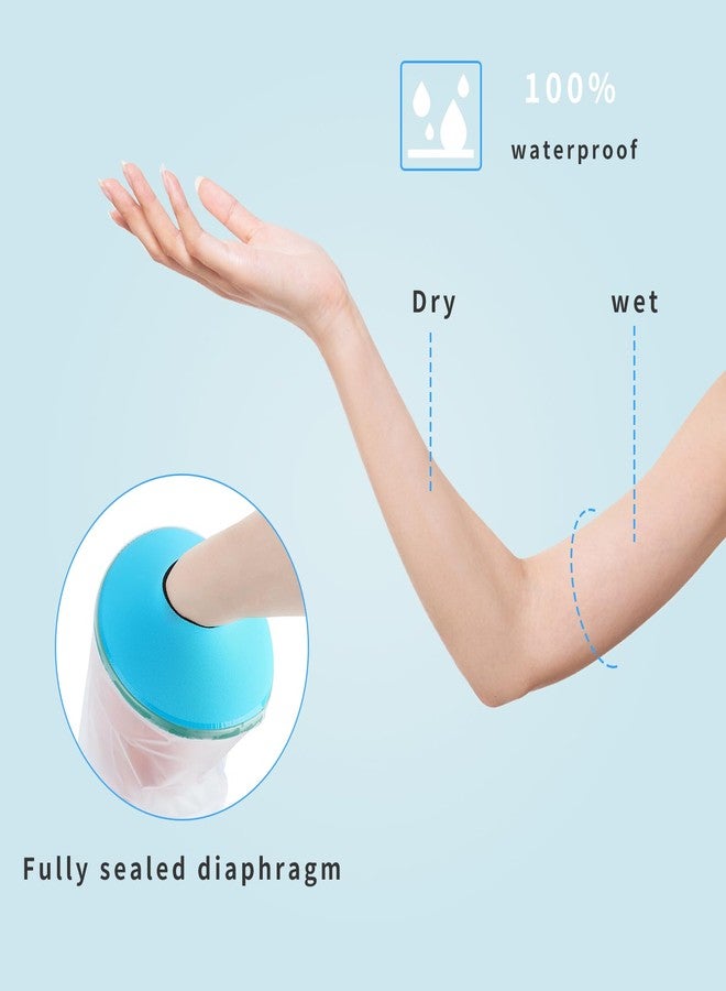SUPERNIGHT Waterproof Cast Cover for Shower Arm Adult, Soft Comfortable Cast Protector for Wounds Arm/Hand/Elbow/Wrist And Finger, Reusable Sleeve(Seal Ring Design) - Image 2
