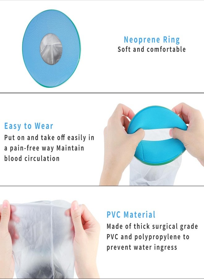 SUPERNIGHT Waterproof Cast Cover for Shower Arm Adult, Soft Comfortable Cast Protector for Wounds Arm/Hand/Elbow/Wrist And Finger, Reusable Sleeve(Seal Ring Design) - Image 5