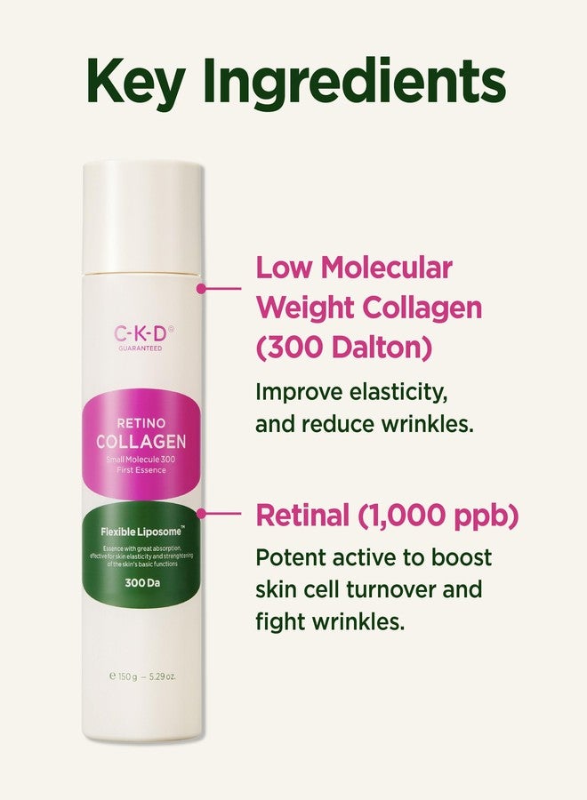 CKD Guaranteed CKD Retino Collagen First Essence - Daily Face Deep Hydration Essence for Firming, Exfoliation, and Smoother Skin Texture. Collagen Boosting and Youthful Skin. Korean Skin Care. 5.07 fl oz - Image 5
