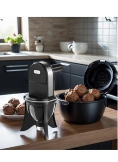 Automatic Sweet Dumpling and Luqaimat Maker – Electric Dough and Meatball Dispenser for Quick, Even Frying – Digital Counter for Precision, Perfect for Luqaimat, Falafel, Rice-Meat Dumplings, and More – Non-Stick Coating for Easy Cleaning