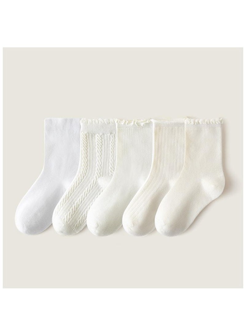 5 Pairs Per Set Children's Cute Style Casual Socks  - Image 1