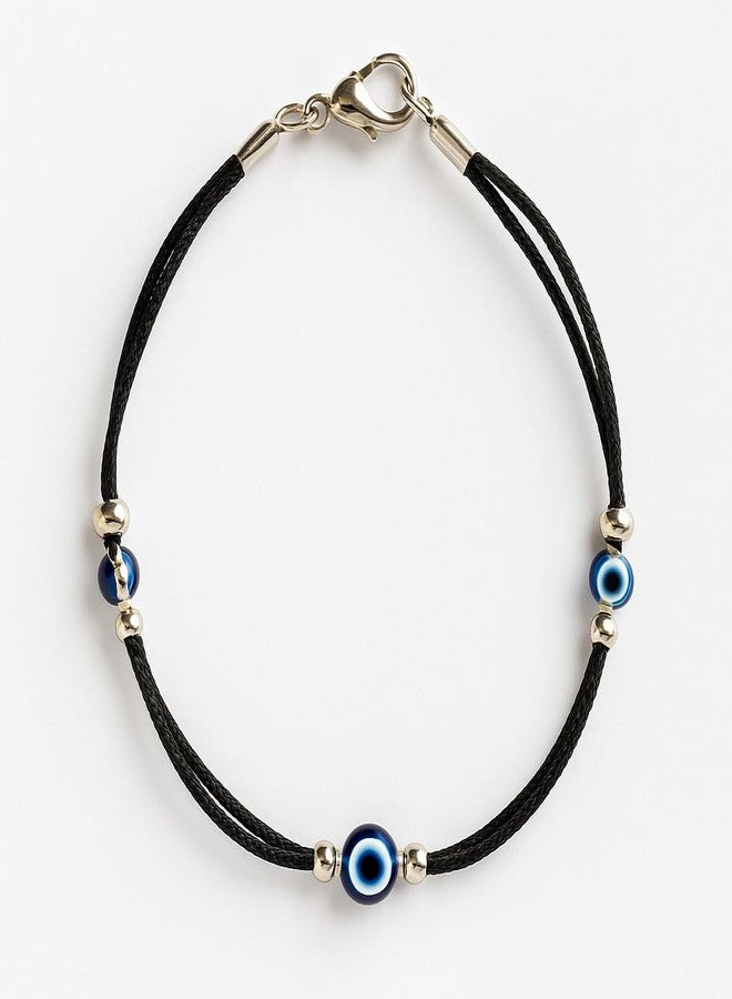 Bhumi Creation Girl's Different Color Evil Eye Bead with Different Color Thread Anklet Stone Anklet - Image 1