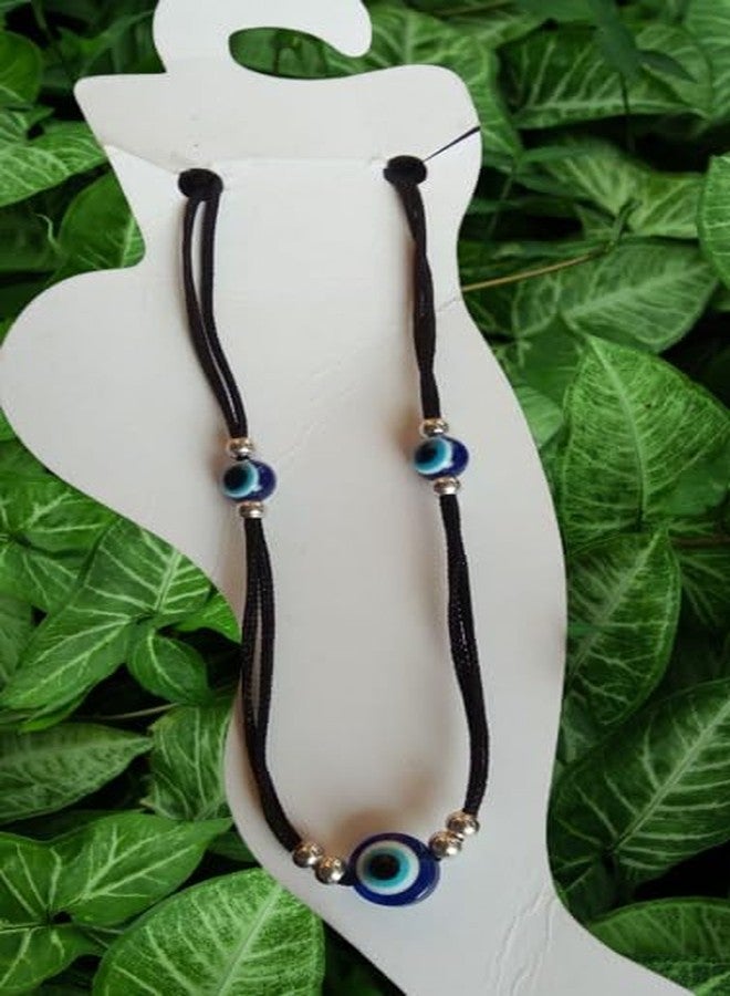 Bhumi Creation Girl's Different Color Evil Eye Bead with Different Color Thread Anklet Stone Anklet - Image 2
