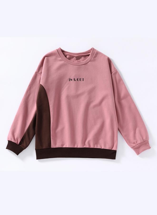 Take Two Girls Pink Round Neck Long Sleeve Sweatshirt - Image 2
