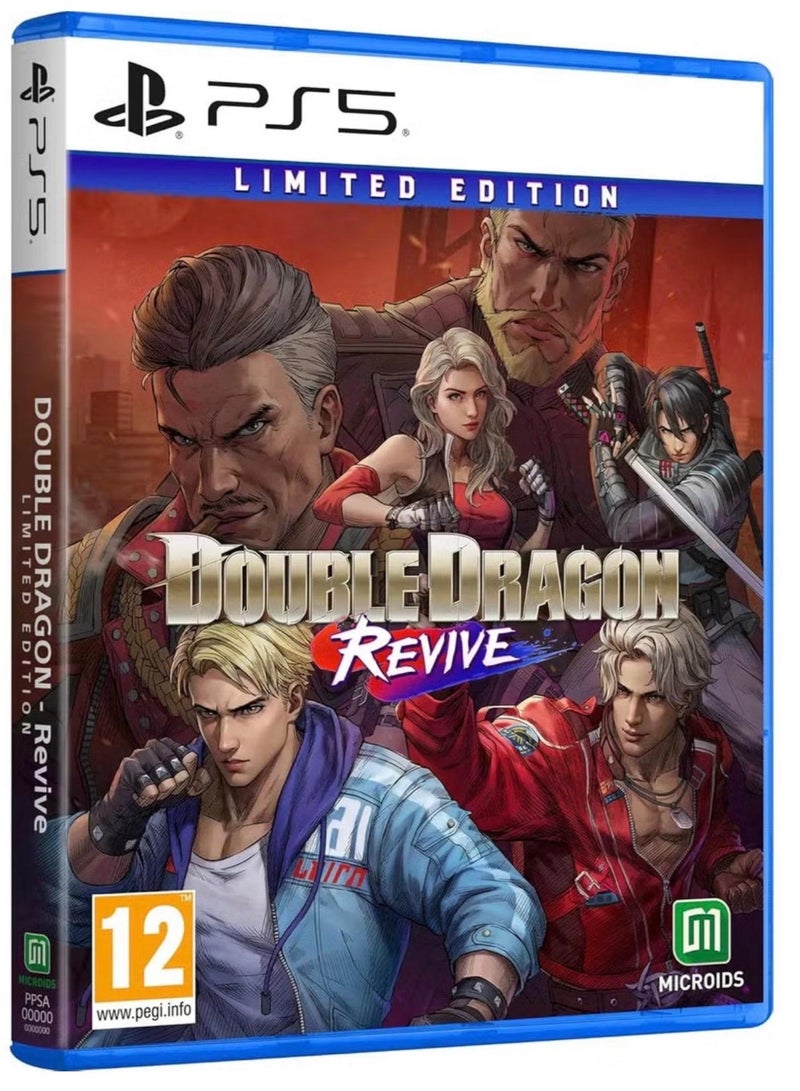 بلاي ستيشن لعبة Double Dragon Revive – الإصدار المحدود لجهاز بلايستيشن 5 (PS5) | لعبة قتال وأكشن بأسلوب Beat ’Em Up الكلاسيكي | أسلوب لعب تعاوني (Co-Op) | تجربة أركيد مُعاد إحياؤها | نسخة دولية | تصنيف PEGI 12 - Image 1