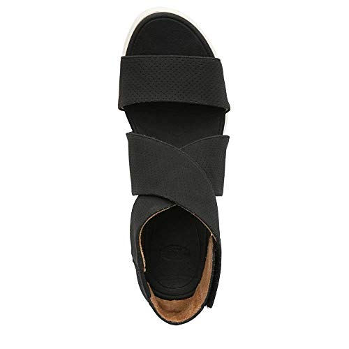 Dr. Scholl's Shoes Women's Sheena Platform Wedge Sandal,Black Smooth,11 - Image 4