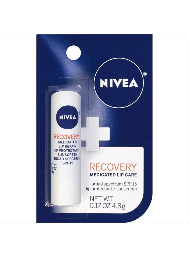 Nivea A Kiss of Recovery Medicated Lip Care SPF 15-0.17 oz