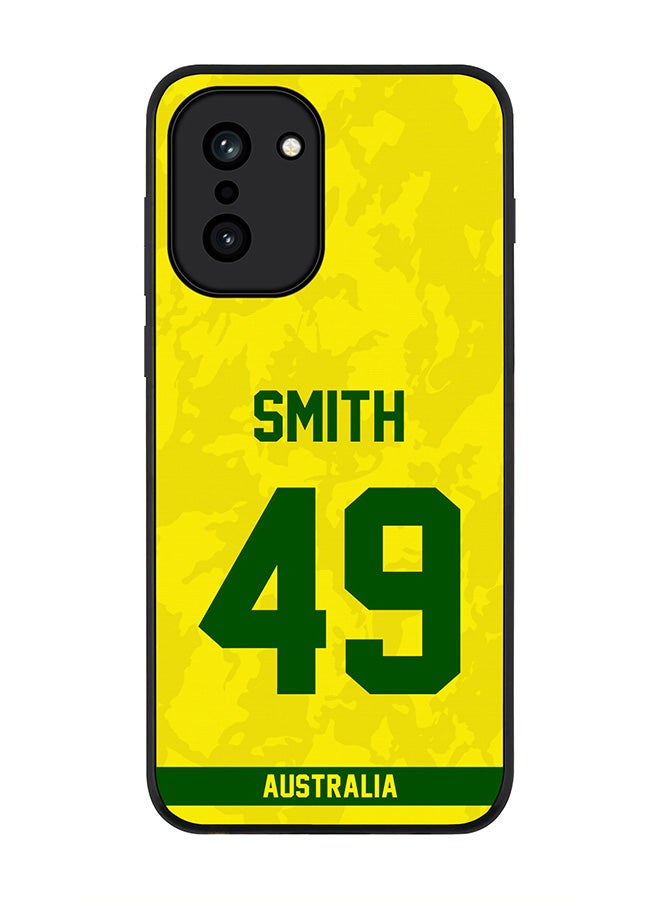 For OnePlus 15R Case,Slim fit Camera Protection, Shockproof Thin Phone cover  - Australia Steve Smith, Jersey No 49