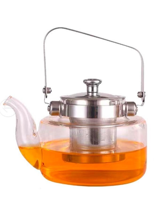 500ml Glass Teapot with Stainless Steel Infuser, Lid, and Handle GT-500ml  - Image 1