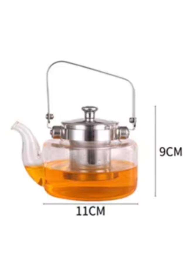 500ml Glass Teapot with Stainless Steel Infuser, Lid, and Handle GT-500ml  - Image 2