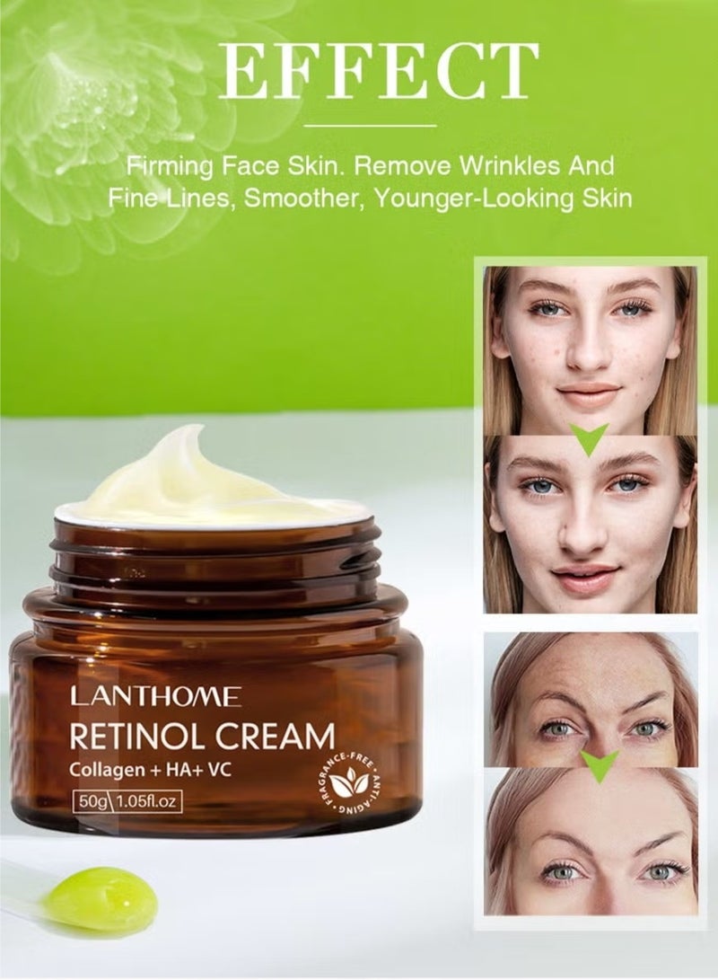 LANTHOME Retinol Moisturizer Cream with Collagen HA VC 50g - Image 2
