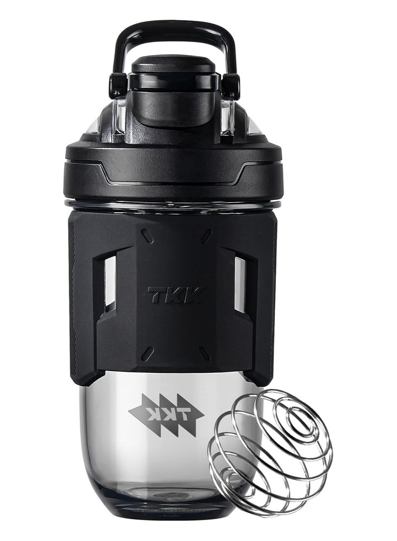 TKK Blender Shaker Bottle 24 Ounce With Blending Ball Plastic Protein Shaker Bottle for Pre & Post workout Protein Drink Shaker Cup USA Tritan BPA Free - Image 1