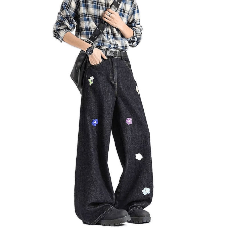 Unisex Classic Denim Jeans Loose Fit Daily Outdoor Wear - Image 5