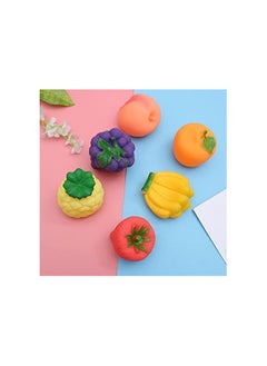 Generic Squeezable Fruit Ball Bath Toys for Kids, Water Rubber Swimming Toys, Best Gift for Newborns, Colorful Squeezable Fruit Baby Toy, Toddler Bath Toys - 6 Pack  - Image 2