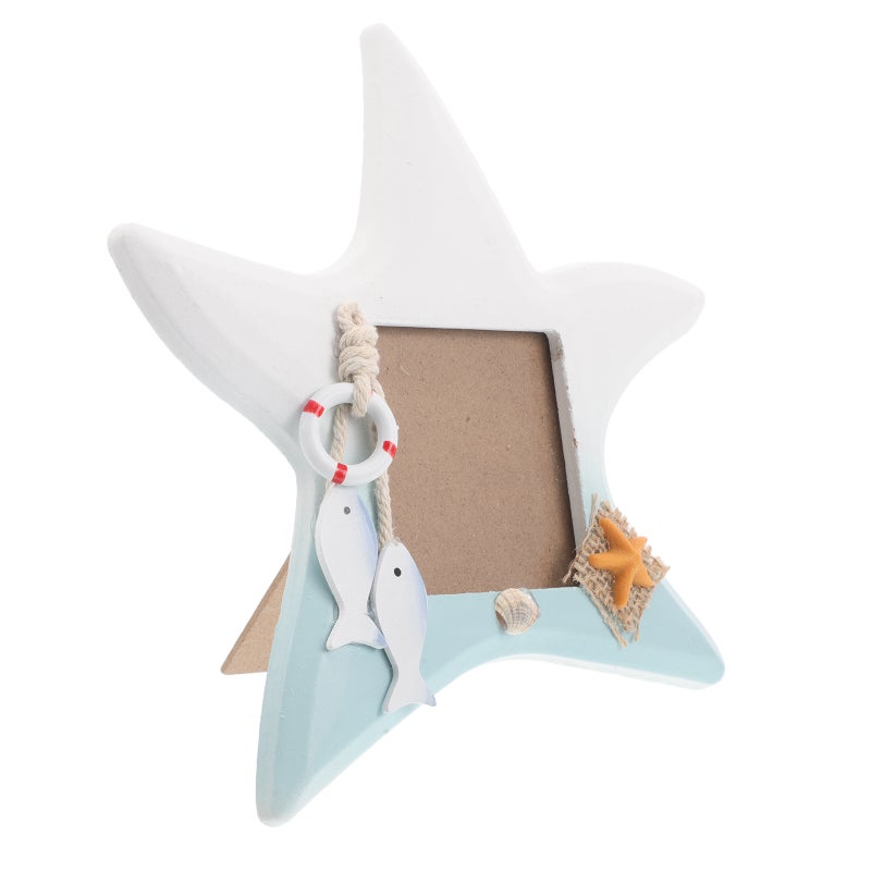 2pcs Fish Shaped Picture Frame Frame Beach Decor Beach Theme Photo Frame Nautical Decor for Home Family Photo Frames - Image 5
