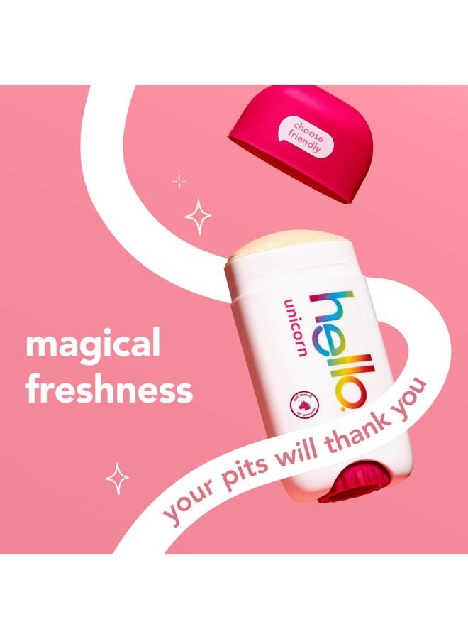 Hello Unicorn Aluminum Free Deodorant for Women, Girls, Safe for Kids, Dermatologically tested, Natural Fragrance, 2 Pack - Image 2
