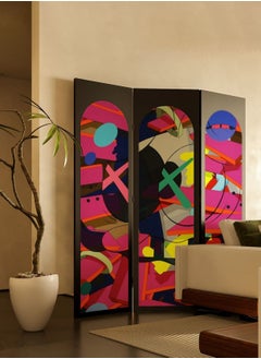 Merry Moments Room Divider Stunning Screen Hinged Panels 3 Panel Foldable Panel Screen Movable Partition Privacy Separator Wall Furniture Indoor Bedroom Office Size: H180cm x W120 cm  - Image 2