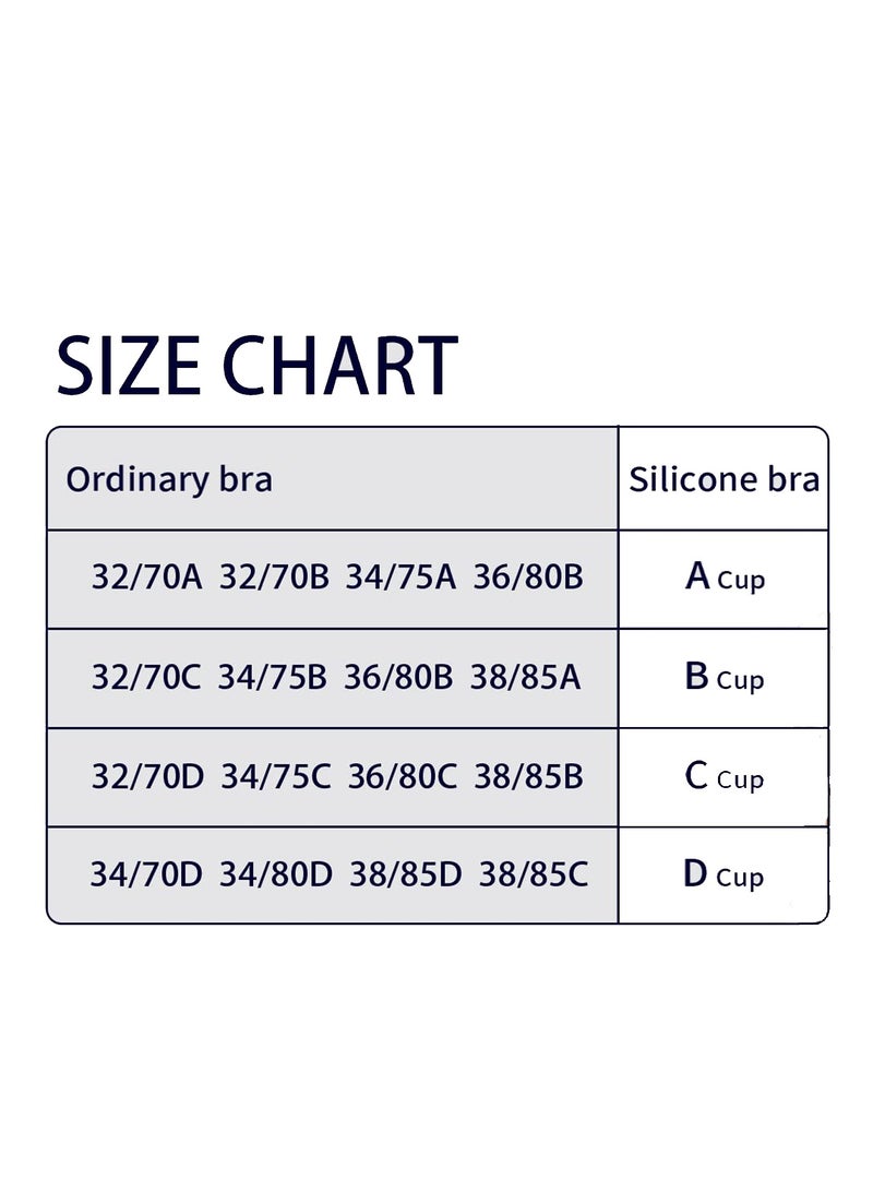 SUNSAR Women's 2Pack Push Up Sticky Bra, Adhesive Invisible Backless Strapless Bra Reusable Invisible Silicone Bras - Image 4