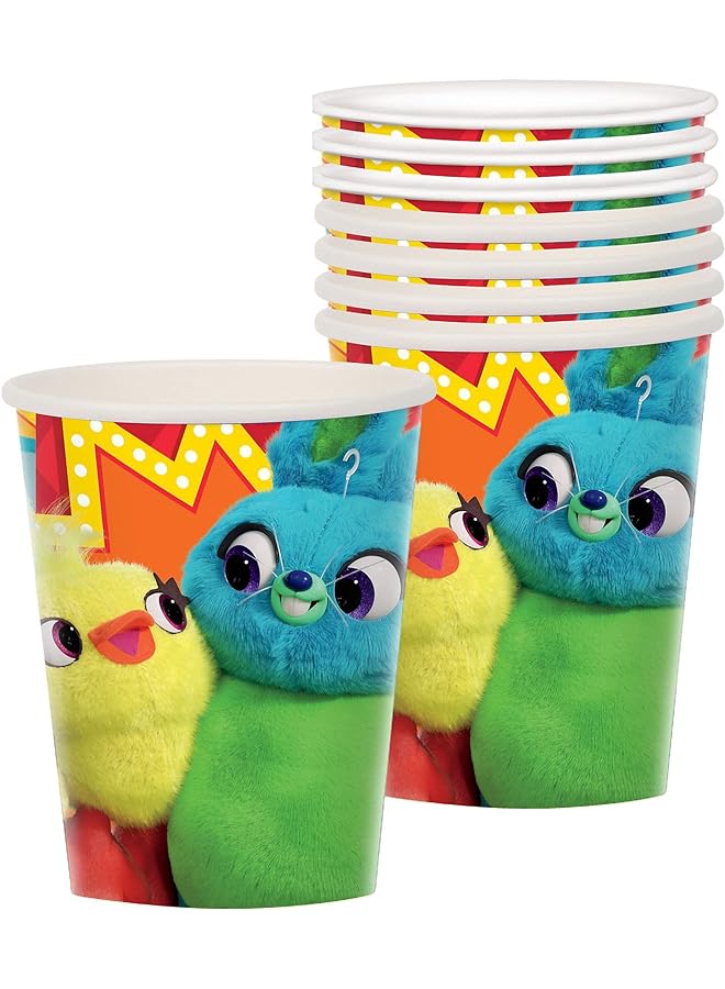 Amscan Disney Pixar Toy Story 4 Paper Cups 9 Oz. Multicolor Pack Of 8 - Image 1