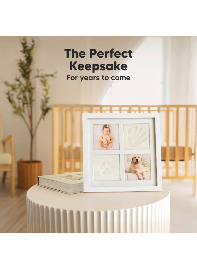 KeaBabies Ever Baby Hand & Footprint Frame, Baby Keepsake Gift, Cloud Gray - Image 3