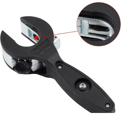 TYGHBN Ratcheting Tubing Cutter, 2025 New Upgrade Ratcheting Tubing Cutter Tool, 2 In 1 Tube Cutter, Ratcheting Pvc Cutter For Cutting 1/4" To 7/8" Copper, Pvc, Soft Metals (Black) - Image 2