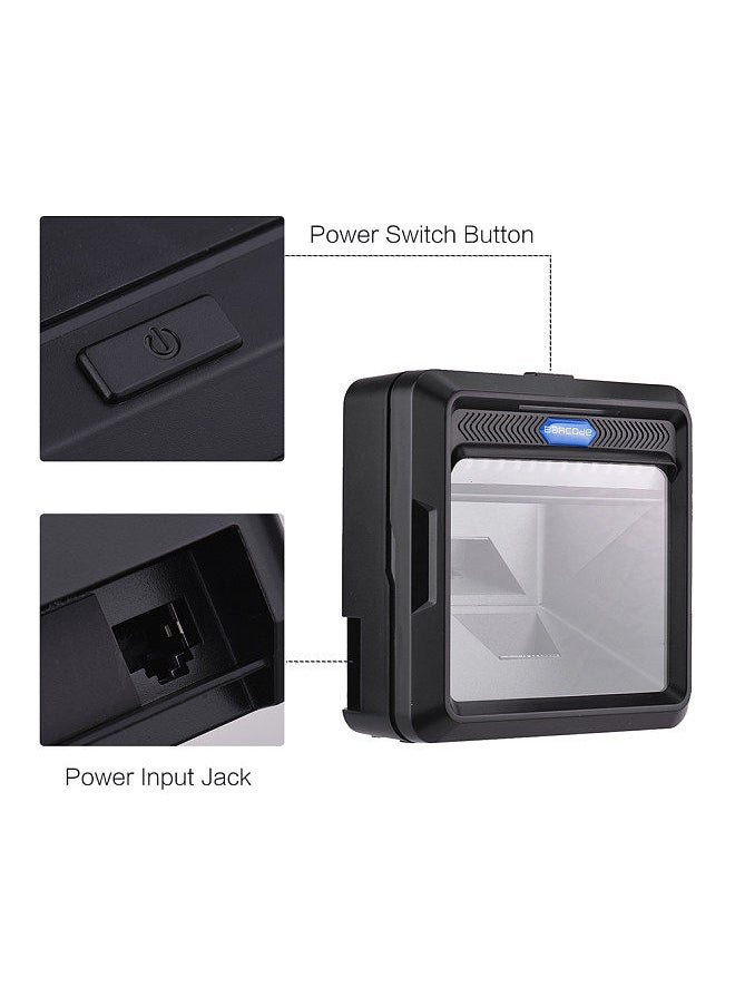 Generic - High Speed Barcode Scanner 1D 2D QR Code Bardcode Reader Accurate Code Scanning USB Interface Automatic Barcode Scanner for Supermarket Warehouse - Image 1
