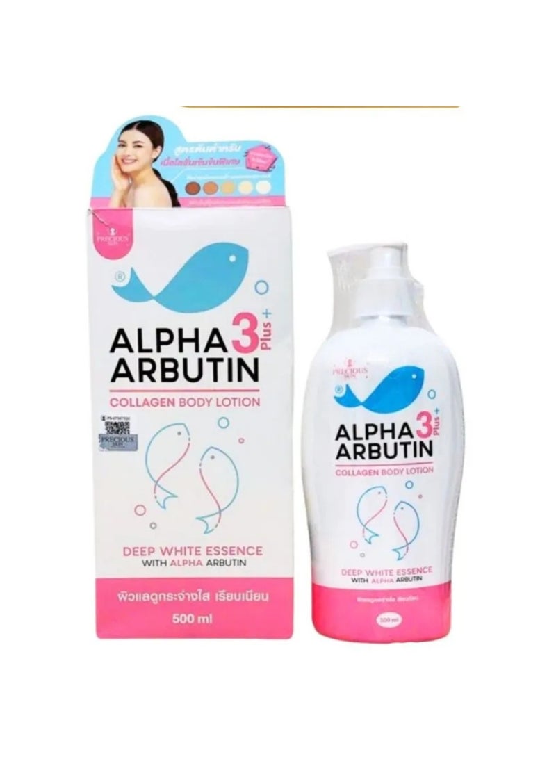 Precious Skin Alpha 3 Plus Arbutin Collagen Body Lotion 500ml