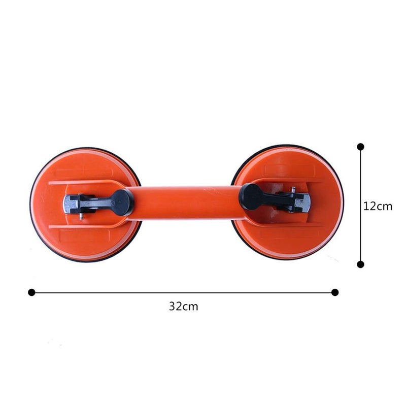 Up To Date Products & Tools Up to Date Products Vacuum Suction Cup Lifter Glass Tiles Mirror Granite Lifting Dent Remover Gripper Double Claw (2 Pack) Tile Suction Cup Lifter, Removing and Installing Car Windshield Moving Glass  - Image 5
