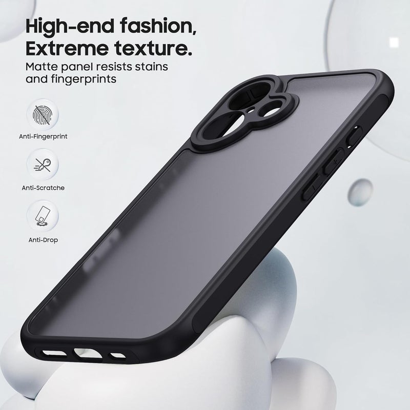 Demark Matte Case for iPhone 16,Frosted Translucent Back Phone Cover,Shockproof Drop Protection Cover for iPhone 16 Case (iphone 16) - Image 3