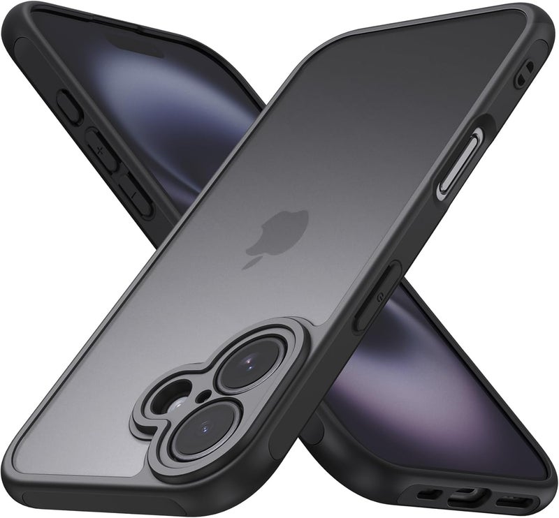 Demark Matte Case for iPhone 16,Frosted Translucent Back Phone Cover,Shockproof Drop Protection Cover for iPhone 16 Case (iphone 16) - Image 1