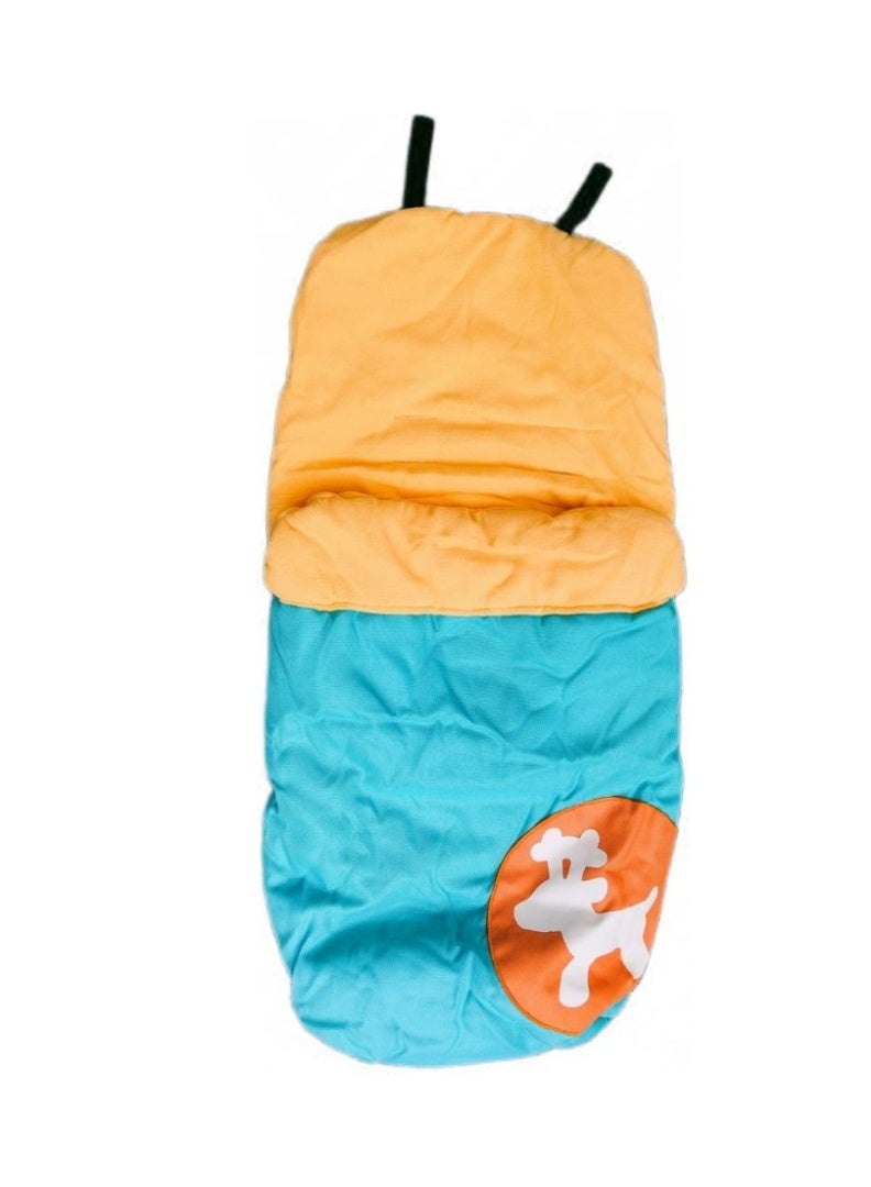 Hababy-012 Baby Sleeping Bag for Newborns – Soft, Padded & Breathable Travel Nest for Stroller, Outdoor & Travel Use (Green/Orange) - Image 4