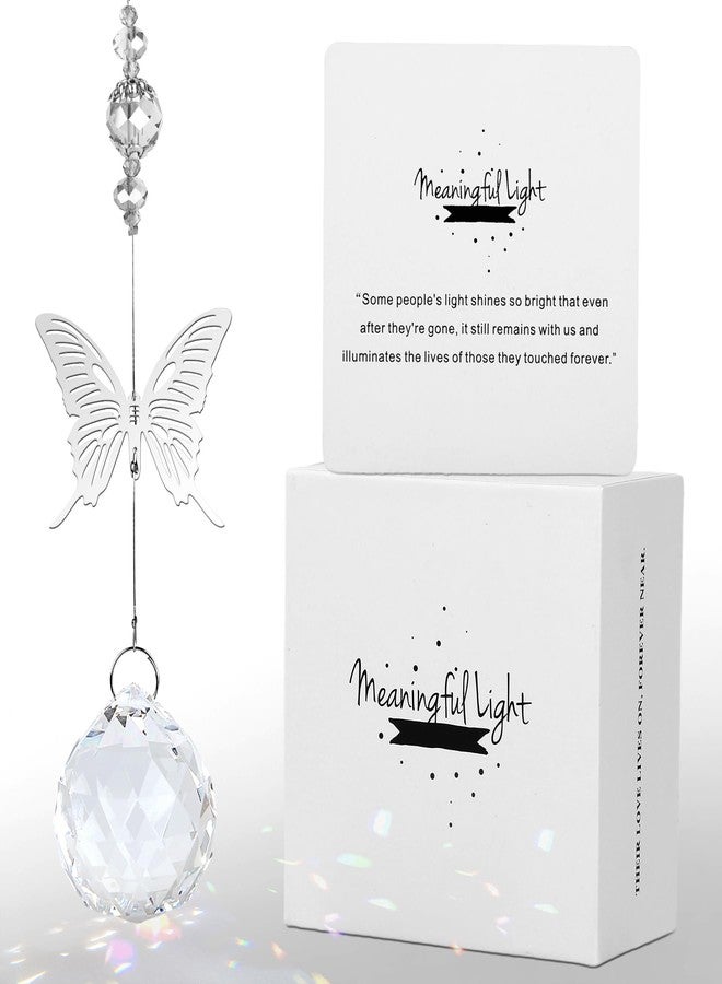 Ohmique Modern Memorial Gifts: Bereavement Gift Ideas - Symbolic Rainbow Crystal Suncatcher, Funeral Gifts For Loss Of Loved One - Image 1