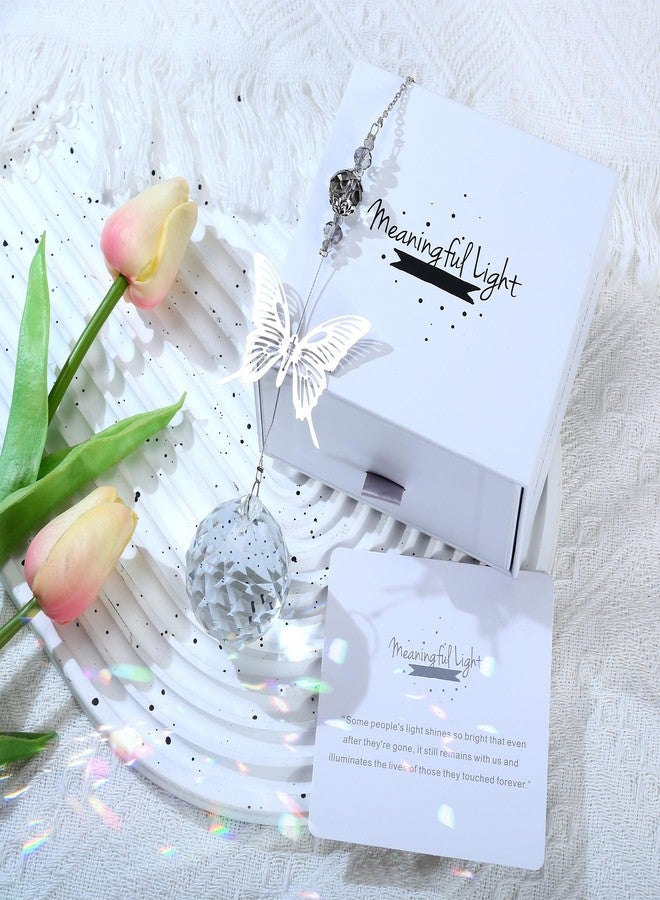 Ohmique Modern Memorial Gifts: Bereavement Gift Ideas - Symbolic Rainbow Crystal Suncatcher, Funeral Gifts For Loss Of Loved One - Image 2