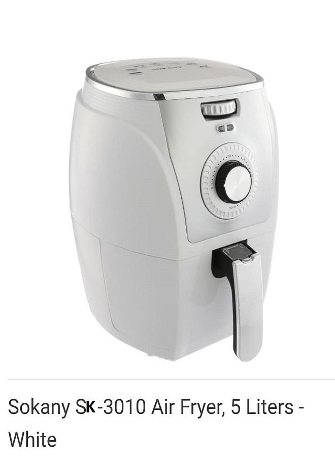 سوكاني مقلاة هوائية مع وعاء غير لاصق للقلي ، 5.0 لتر 1500 وات - Image 2