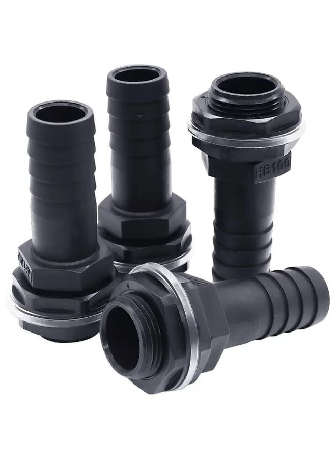 4 Plastic Bucket Base Pagoda Connectors 1 Inch External Thread Rain Barrel Fitting - Image 2