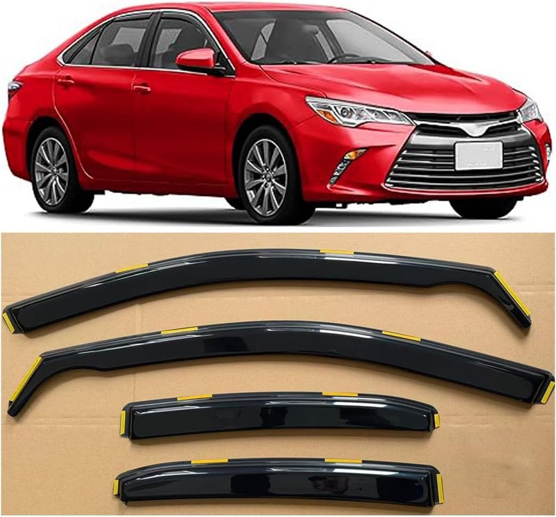 Darodcar Side Window Visor Vent Deflectors Rain Guards for 2018-2022 Toyota Camry, Smoke 4pcs - Image 1
