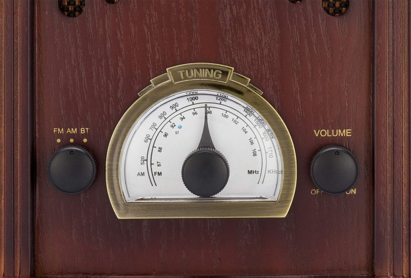 ClearClick Retro AM/FM Radio with Bluetooth - Classic Wooden Vintage Retro Style Speaker - Image 3
