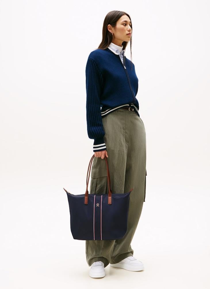 TOMMY HILFIGER Monogram Signature Tape Tote Bag - Image 2