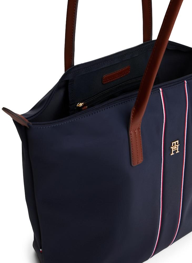 TOMMY HILFIGER Monogram Signature Tape Tote Bag - Image 4