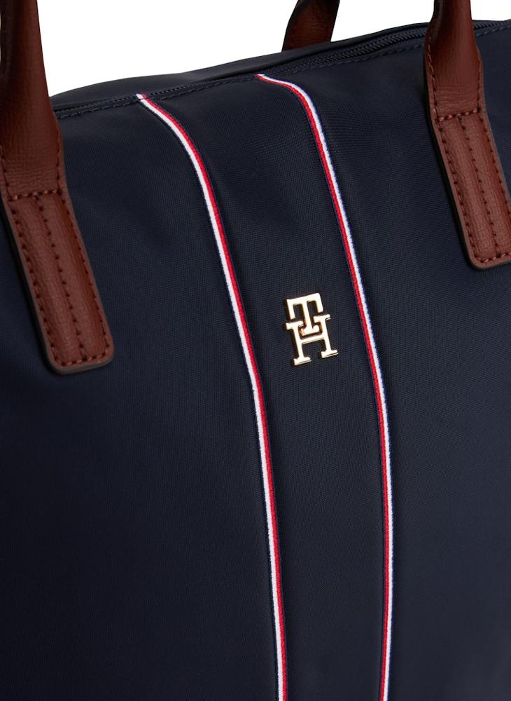 TOMMY HILFIGER Monogram Signature Tape Tote Bag - Image 5
