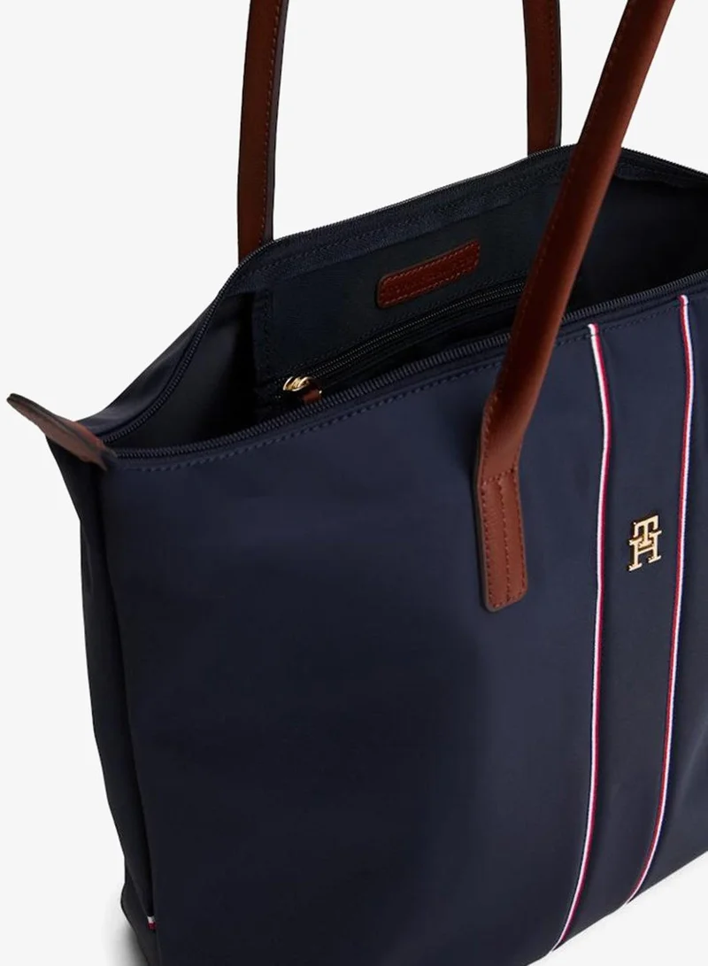 Tommy Hilfiger BLUE TH Monogram Signature Tape Tote Bag for Women | Best Price UAE