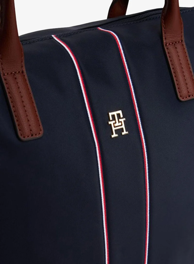 Tommy Hilfiger BLUE TH Monogram Signature Tape Tote Bag for Women | Best Price UAE