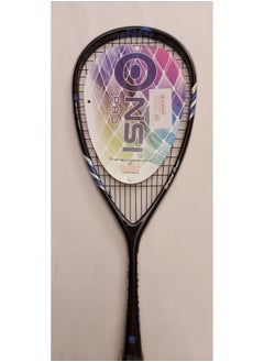 Onsi Pro Squash Racket, Lightweight Graphite Frame 125g BLACK100  - Image 1